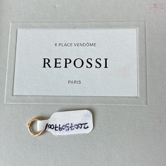 REPOSSI Mini Berbère 18K Rose Gold Huggie Earring - Picture 6 of 14